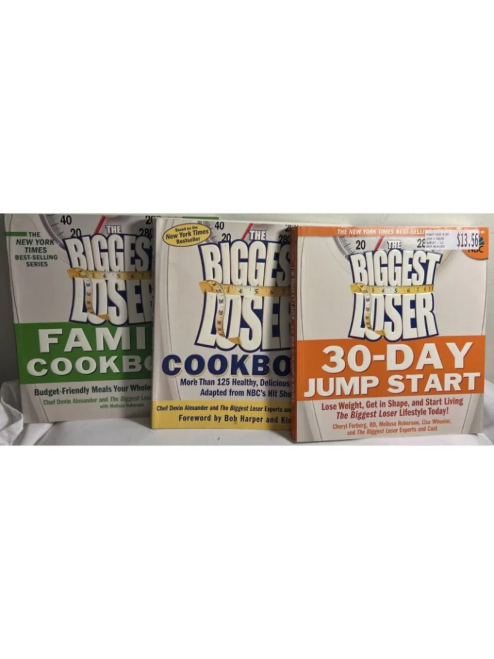The Biggest Loser Cookbook Lot of 3 Softcover Books